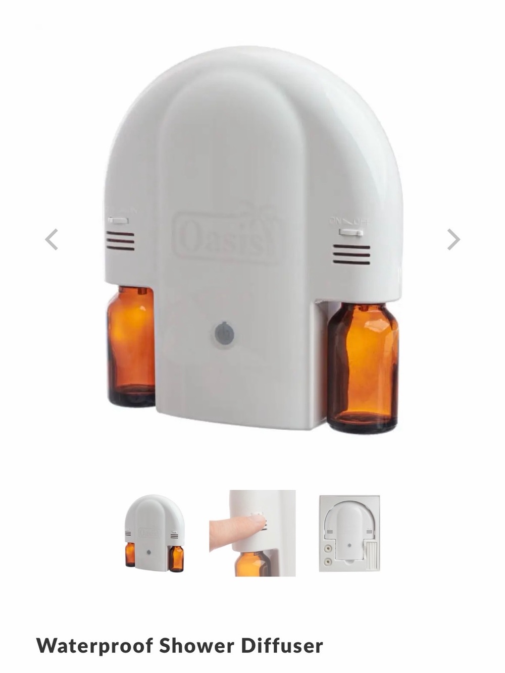 BRAND NEW - Shower Diffuser Waterproof Essential Oil Aromatizer - White - Picture 3 of 3